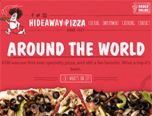 Tablet Screenshot of hideawaypizza.com